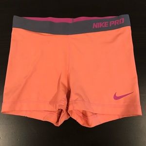 Nike pro women’s spandex shorts